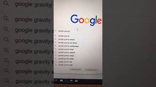 Google Tricks Google Gravity