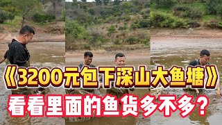 花3200包下壹個大山塘，看看裏面到底有多少魚？#三农 #乡村守护人 #户外