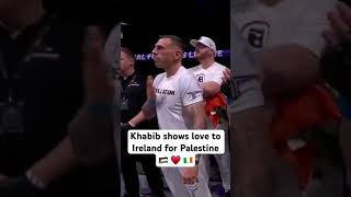 Khabib Shoutout Ireland for Palestine