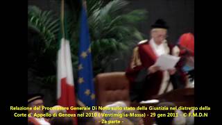 29 gen 2011 Inaugurazione Anno Giudiziario 2011 - Distretto C. Appello di Genova -2 PARTE