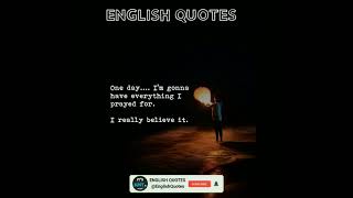 I really believe it || English Quotes || #english #quotes #attitude #status