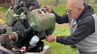 A 1950’s Wisconsin Engine Powered Wood Splitter and Buzz Rig!