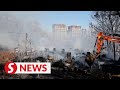 Fire victims of shanty Seoul village: It’s chaotic