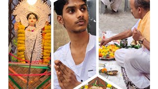 আমাদের সরস্বতী পূজার ফ্যামিলি ব্লগ।#saraswatipujavlog #familyvlogsaraswatimatabhajan @villfood