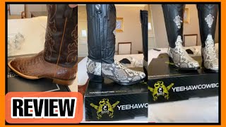 REVIEW: Yeehaw Python Handcrafted, Lucchese Hornback Caiman