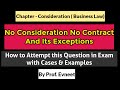 No Consideration No Contract | Exceptions to No Consideration No Contract | no consideration