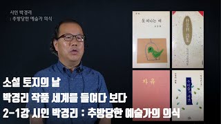 소설 토지의 날 기념 강연 - 2-1강 시인 박경리 : 추방당한 예술가의 의식(이태희 교수)