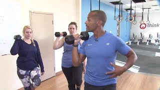 A fun boxing workout with the 2018 Weight Loss Challengers