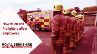 How do on-call firefighters affect employers?