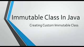 Custom Immutable Class In Java | Rules to create Custom Immutable Class in Java