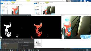 Detect red Color OpenCV-python and write save imageAI