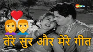 तेरे सुर और मेरे गीत | Tere Sur Aur Mere Geet - HD Video | Goonj Uthi Shehnayi (1959) | Lata M