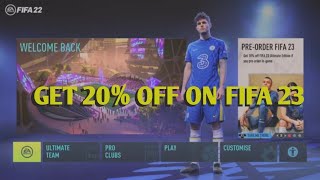 HOW TO GET 20 %  DISCOUNT ON FIFA 23 AND WHICH VERSION TO BUY #ultimateteam #fifa23