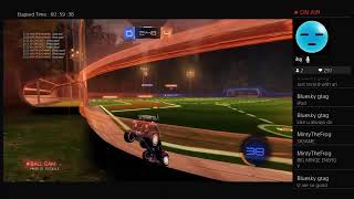 Rocket league playing with viewers