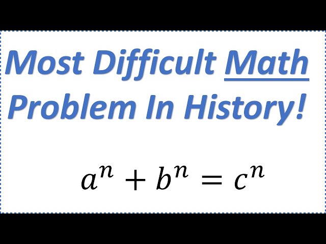 Hardest Math Problem Interact With Exciting Math Problems Cuemath S