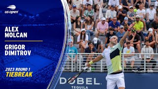 Final Set Tiebreak | Alex Molcan vs. Grigor Dimitrov | 2023 US Open Round 1