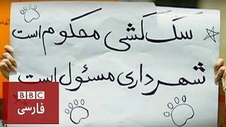 تجمع معترضان سگ‌کشی در تهران و مشهد