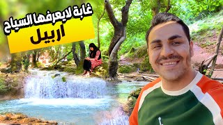 اجمل مكان سياحي جديد في اربيل | غابة وسط الجبال غابات زوركفان