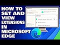 How To Set and View Extensions in Microsoft Edge Web Browser [Tutorial]