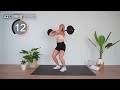 full body barbell workout at home tri sets dumbbell alternatives