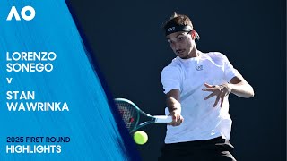 Lorenzo Sonego v Stan Wawrinka Highlights | Australian Open 2025 First Round