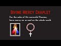 divine mercy chaplet chaplet of divine mercy