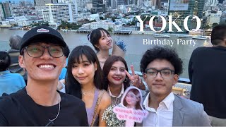 yoko' birthday party,