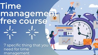 Your life - wasting time = improve life and study. Time management course.