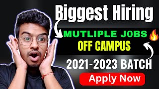 Latest Hiring | Biggest Off Campus Drive | Fresher | 2021 | 2022 |2023 Batch Jobs | Kn Academy