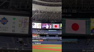 田頭沙希　京セラドーム大阪　国歌独唱（メインビジョン編）