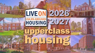 UVA Upperclass On-Grounds Housing 2026-2027
