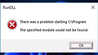 Easy Fix: RunDLL Error on Windows 11
