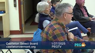 Castleton Select Board - January 27, 2025