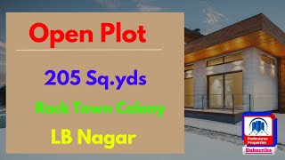 205 Sq.yds Plot For Sale in Rock Town Colony || Hyderabad || LB Nagar || Padmasree Properties