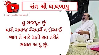 સંત શ્રી લાલબાપુ :હું રાજપૂત છું મારો સમાજ ગેરમાર્ગે ન દોરવાઈ જાય તે માટે ધણી સંત તરીકે સલાહ આપુછુ.