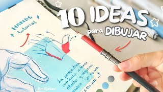 IDEAS para llenar tu SKETCHBOOK✨ l  Practica Conmigo + Anatomía✏️
