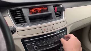 Peugeot 508 - How to set up clock and date