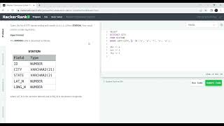 HackerRank SQL || Weather Observation Station 7 || SQL Learning