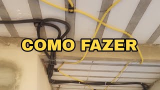 Conduite por baixo da laje é melhor, veja no vídeo