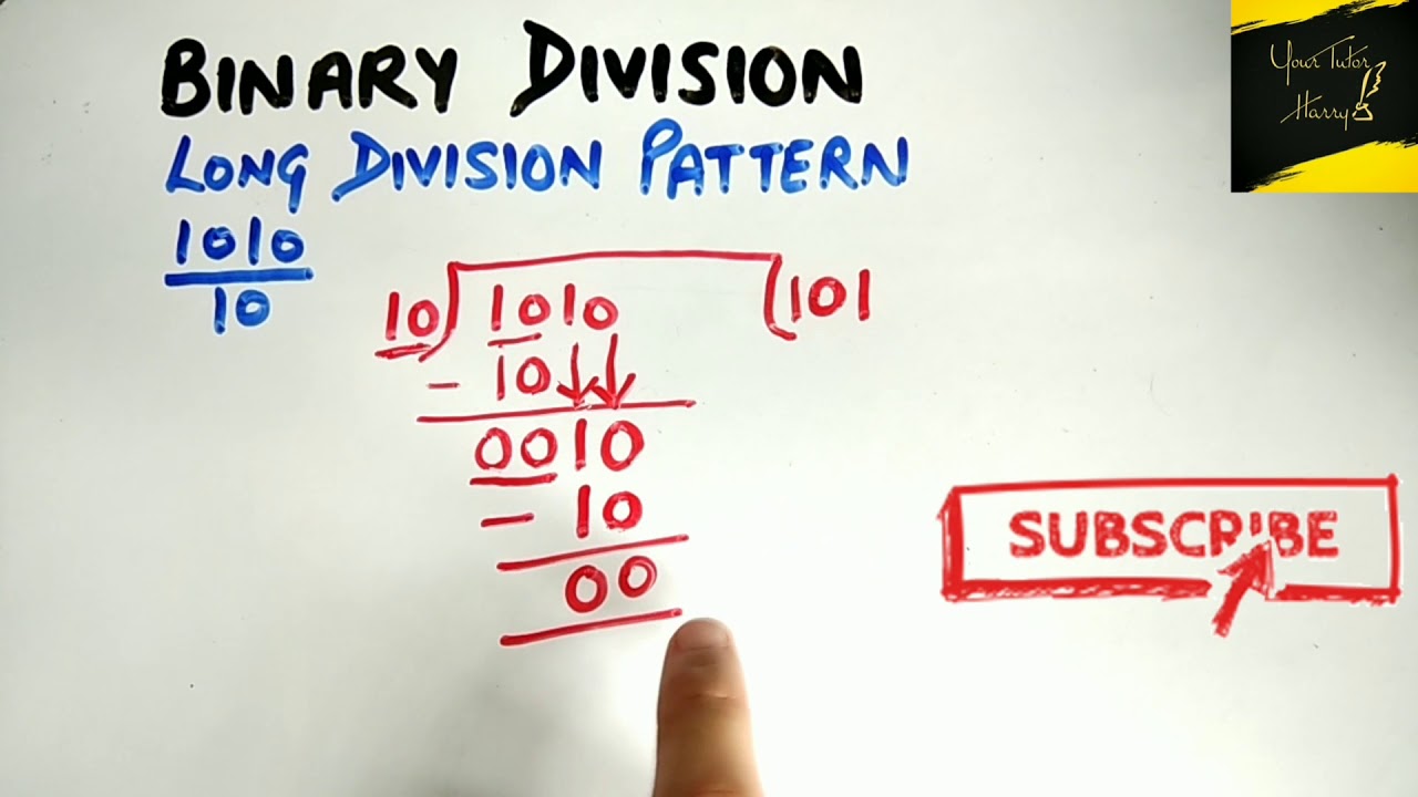 How To Perform Binary Division - YouTube