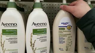 Aveeno Moisturizing lotion or Walmart Equate