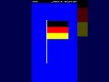 German Flag by using Python | #shorts  #germany #coding