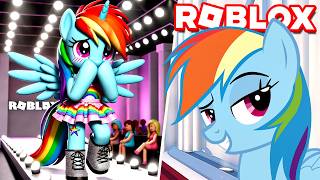 RAINBOW DASH TROLLANDO no DRESS TO IMPRESS (Roblox) #LuliRarity