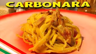 Receita ITALIANA original de Spaghetti alla CARBONARA #carbonaraday