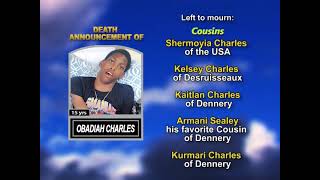Obadiah Jude Charles ~ Long Obituary