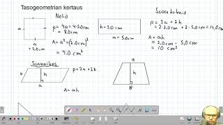 7 (x) Tasogeometrian kertaus