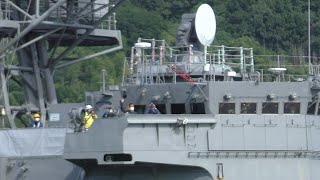 護衛艦「さみだれ」が因島に来た①　令和4年9月21日