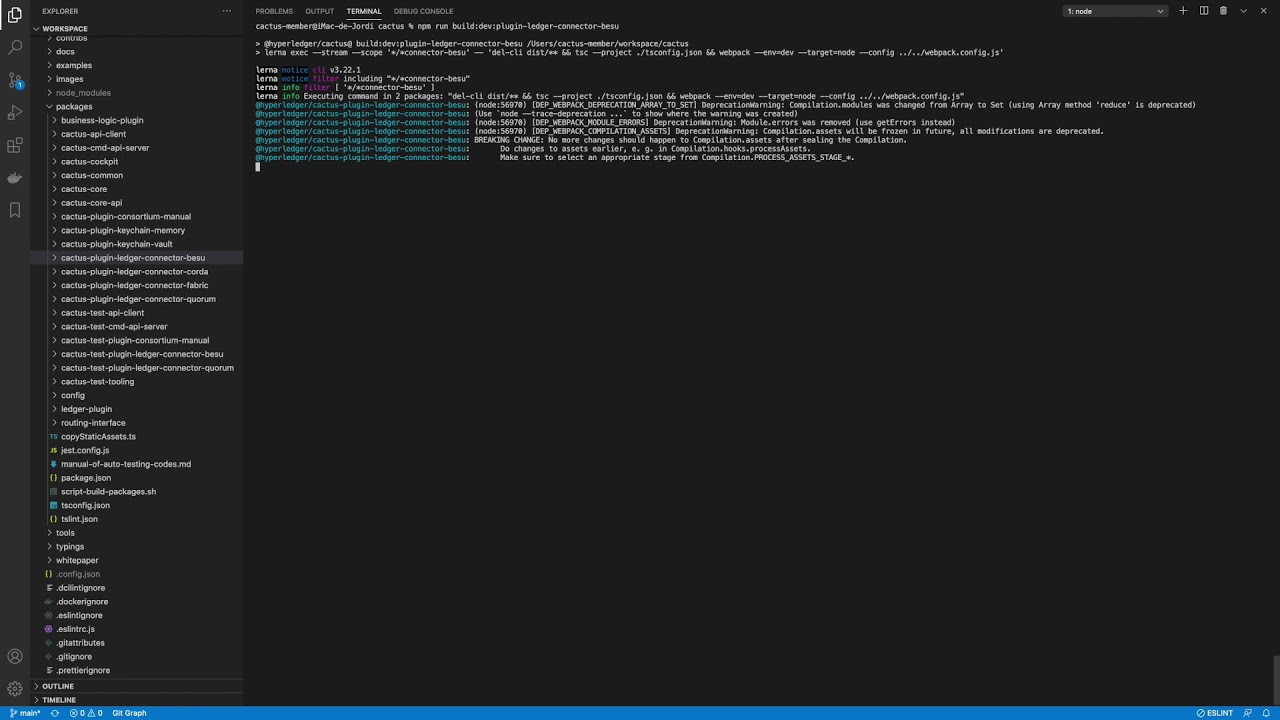 Hyperledger Cactus Compiling A Specific Package Youtube