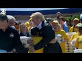 president trump nc boy share hug in heartfelt moment