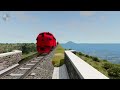 trains vs cliff 2 😱 beamng.drive